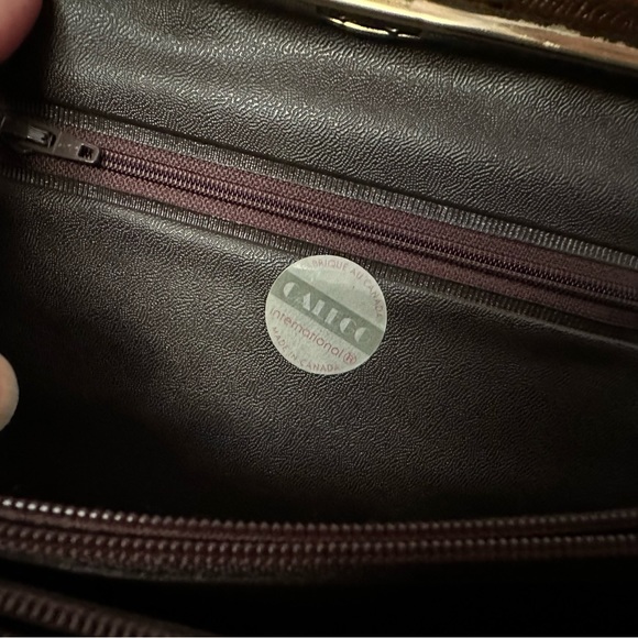 Vintage 1950s faux croc swagger bag - Picture 6 of 6